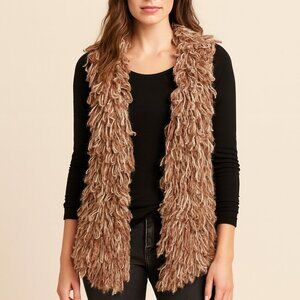 Anthropologie Hand Knit by Dollie Loop Vest - Size Medium/Large